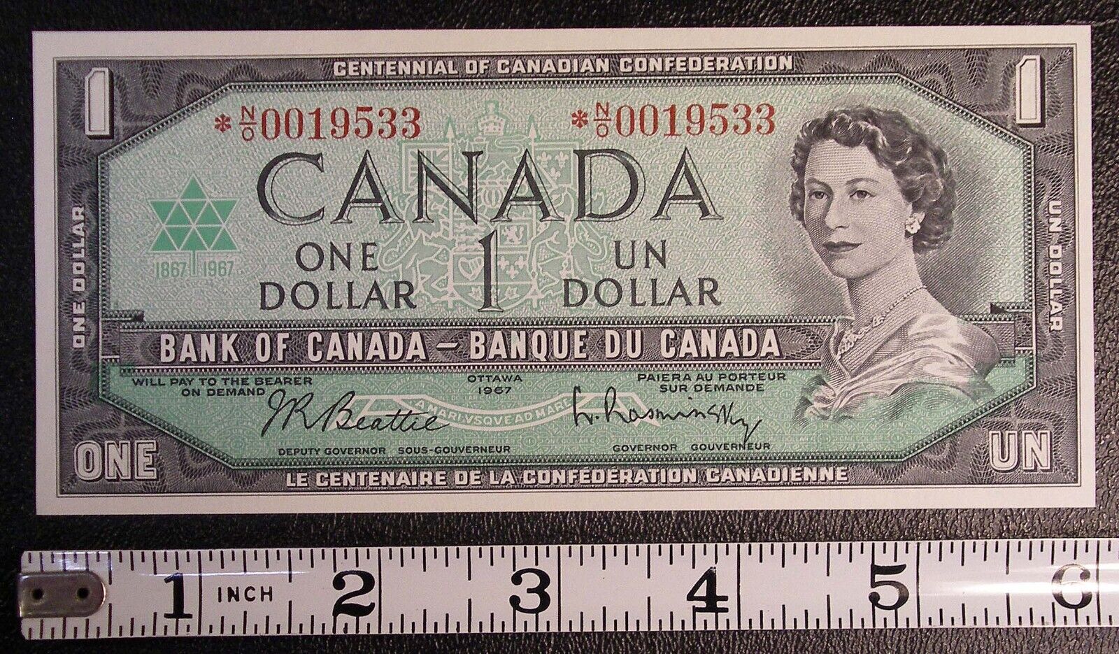 1967 Bank of CANADA $1 banknote P-84b REPLACEMENT NOTE #2274