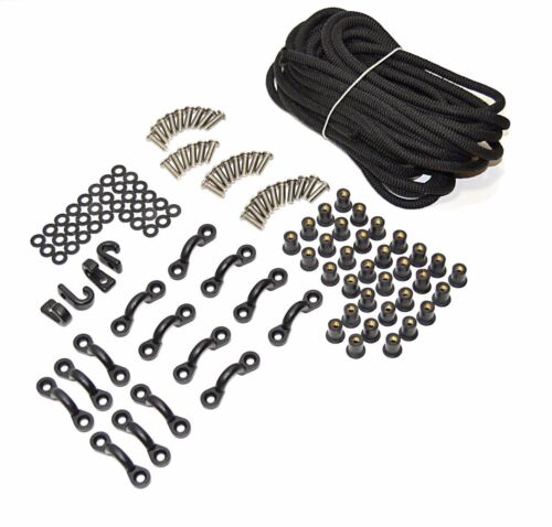 Expanded Storage Deck Rigging Kit for Kayak Canoe Boat 26 ft Bungee Shock Cord